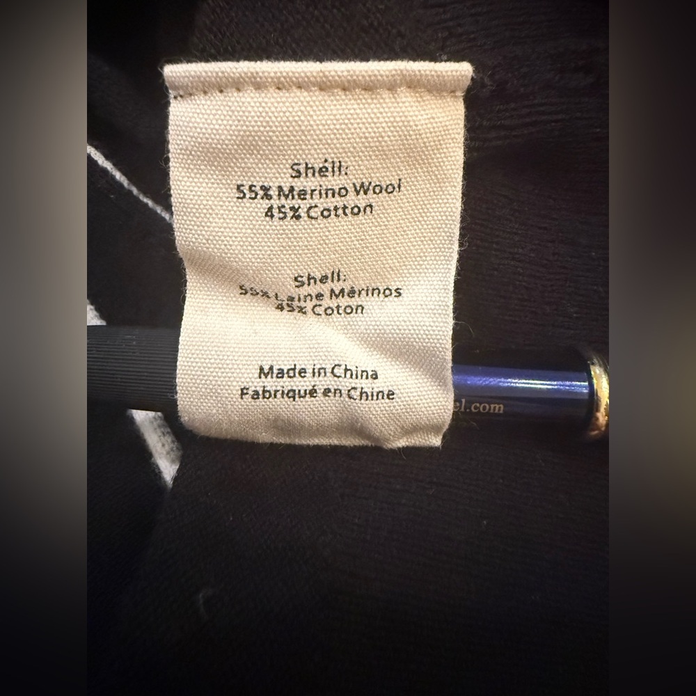 L'AGENCE. Black & White Ronny Piped Wool and Cotton Cardigan. Size Medium. - Picture 9 of 10